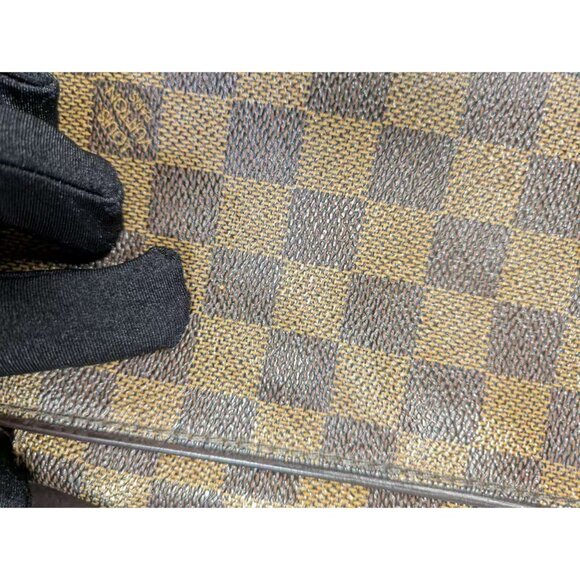 Pre-Owned Louis Vuitton Damier Ebene MM Brooklyn Messenger Bag Brown - Picture 10 of 16